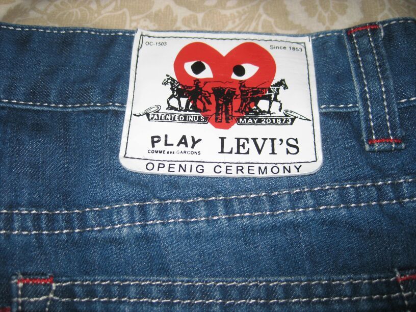 fushen x play comme des garcons x levis x evisu jeans 32x29 for Sale in  Buda, TX - OfferUp