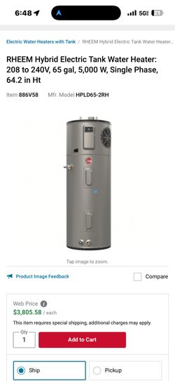 Rheem water heater