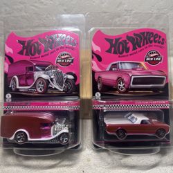 Hot Wheels Pinks Fleetside & Delivery Van 