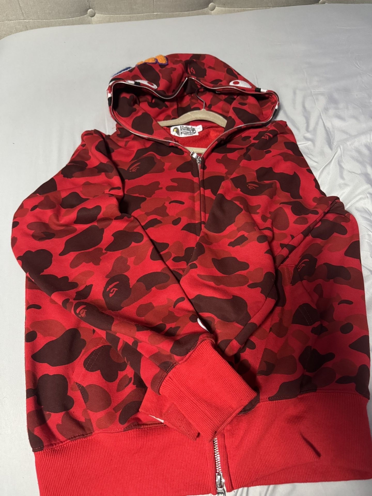 Red Bape zip up men’s