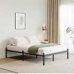 Brand New Hazena 14 Inch High Metal Bed Frame Full Size W/Slats. Russell/Boulder Area