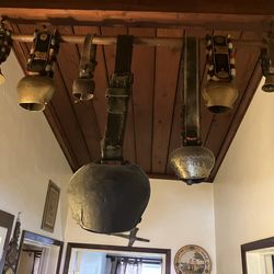 Antique Leather Cow Bell