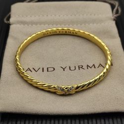 David Yurman Gold Cable Bracelet