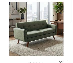 Brand New In Box 65” Loveseat sofa green