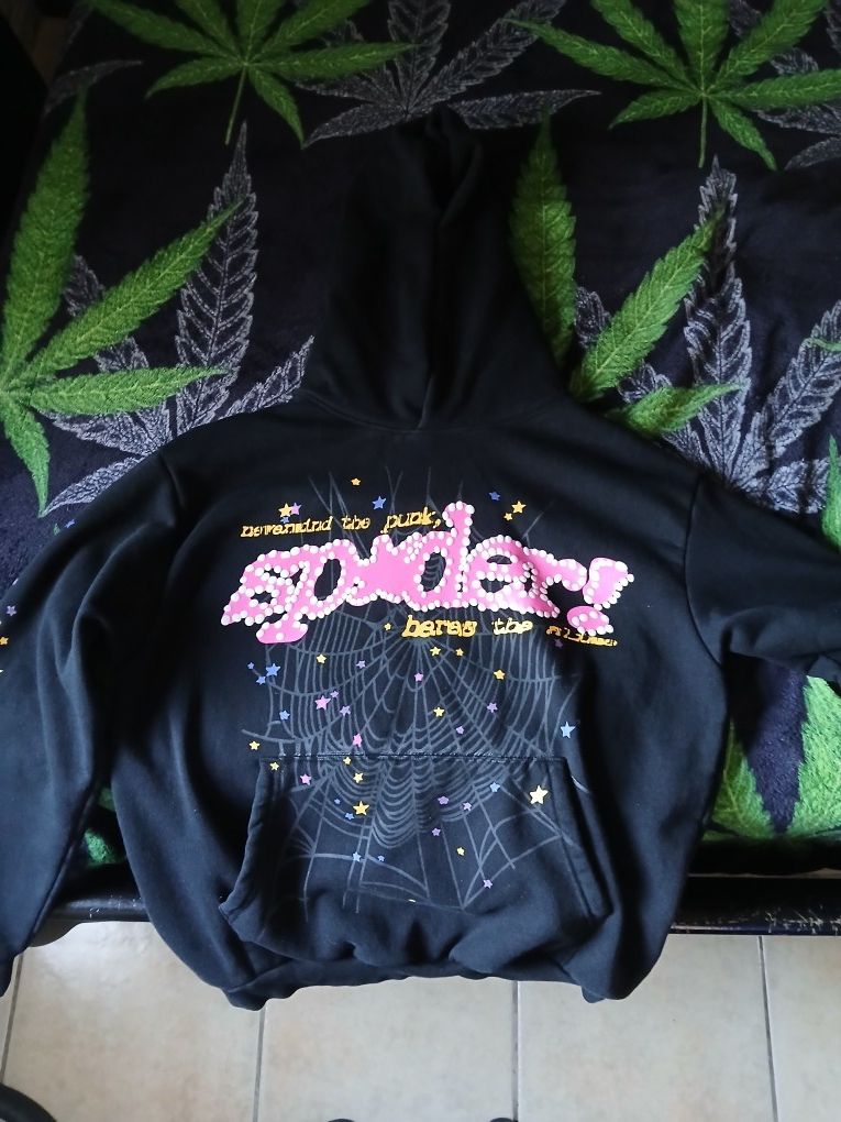 SPIDER HOODIE BLACK SIZE SMALL