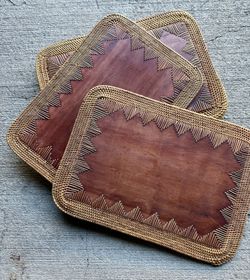 Teakwood Placemats, 6