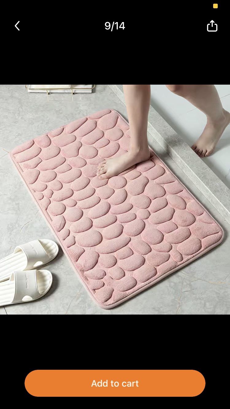 NEW Bathroom Bath Mat Size 40*60cm Pink