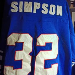 BUFFALO BILL NFL O.J.SIMPSON #32 VINTAGE JERSEY THROW BACK