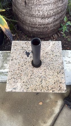 Granite Patio Umbrella Base Stand