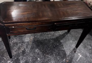 2 Drawers Darkwood table