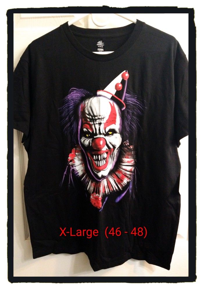 ☠️ Scary Clown ☠️ Mens Graphic
Tee - XL (46 - 48) *NWT*