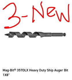 Magbit Auger Wood Boring Drill Bits 1-1/8" x 8" ( price each )