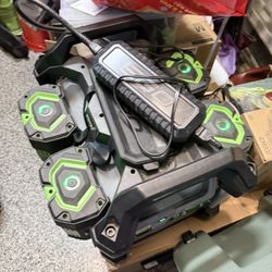 Nexus Ego Power Station With 4 Batteries With Solar Charging Adapter 