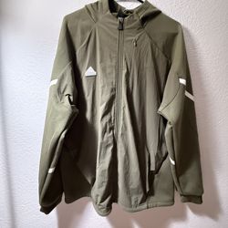 adidas Designed 4 Gameday Full Zip Mens Hoodie XL OLIVE STRATA GREEN SWEATSHIRT