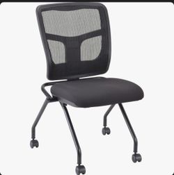 Lorell Black Ergonomic Nesting Chair, Office Chairs, Gaming Chairs (Pair of 2)🌱