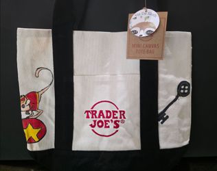 Coraline Inspired mini Trader Joe's Tote
