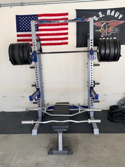 Weight set and rack