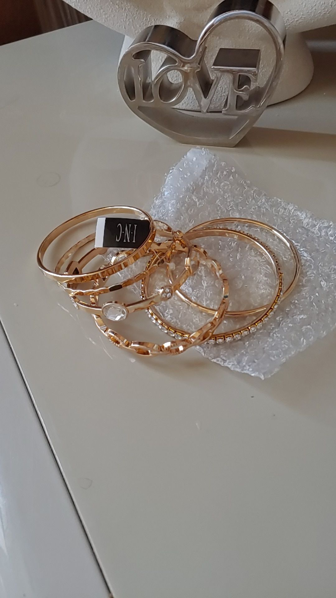 INC bangle bracelet set