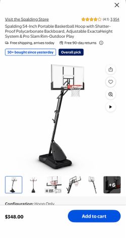 Spalding 54 inch Basketball Hoop