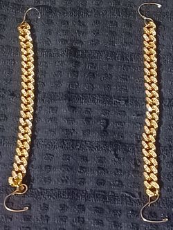 FASHION CUBAN LINK GOLD PLATED, 7 INCH, 15MM, 39GRAMS, NEW ,BLIN BLIN ONLY PICK UP