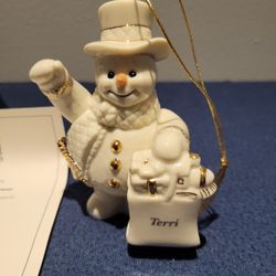 Lenox My Very Own Snowman Ornament 