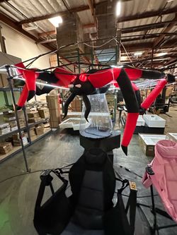 New 5’x10’ Large Inflatable Spider Halloween Decoration Blow Up Yard Scary Décor