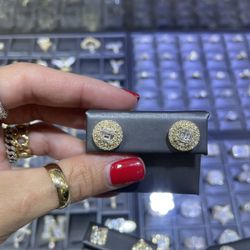 Diamond Baguette Diamond Screw Back Earrings  1ct+