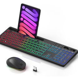 Wireless Keyboard and Mouse Combo Backlit