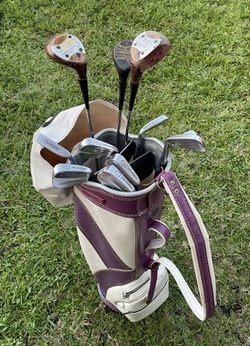 Vintage Lot Of 11 Doug Sanders & First Flight Clubs With Macgregor Bag