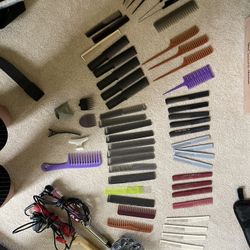 various hair  products,