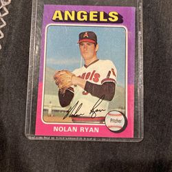 Nolan Ryan Baseball Card 1975 Topps Thumbnail