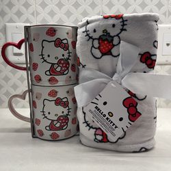 Hello Kitty Mugs And Hand Towels 