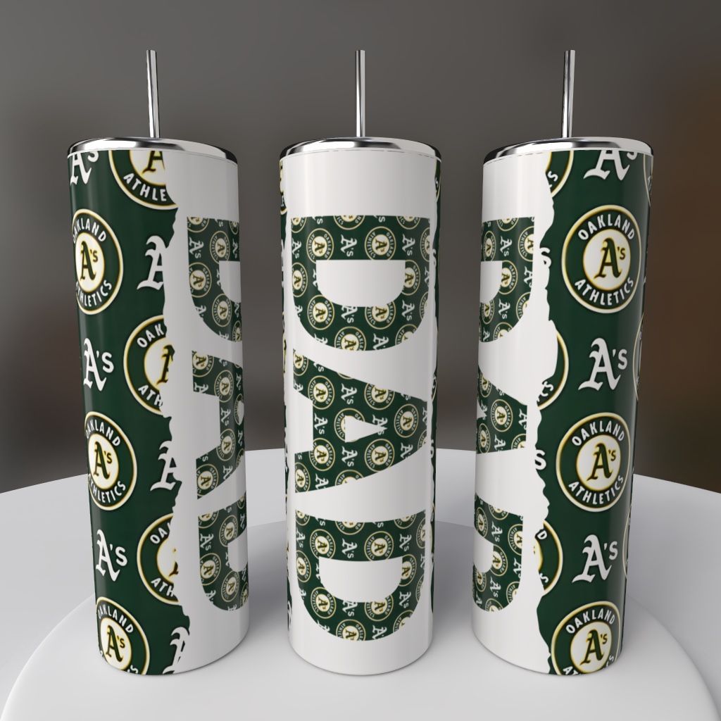 Oakland Athletics Baseball Dad Tumbler