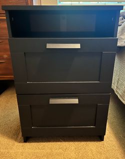 IKEA Black Nightstand