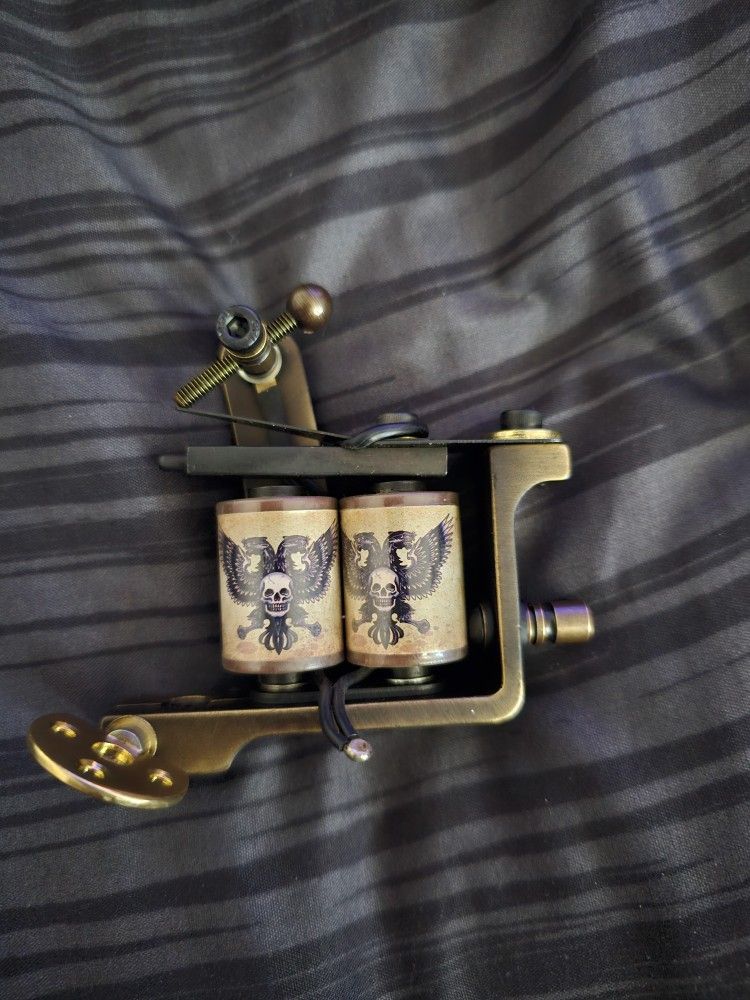 Thomas Supply Hand engraved Compass Brass Tattoo Machine