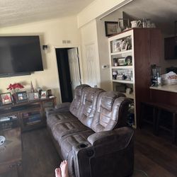 2 - 3 Seat Reclinable Sofas leather 