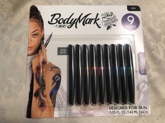 BodyMark Temporary Tattoo pens by BiC set of 9