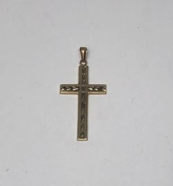 10k Yellow Gold Cross Pendant