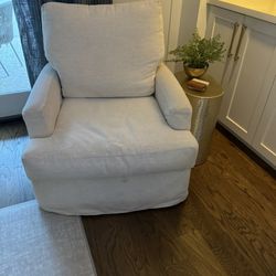 Linen Swivel/ Rocker Chair