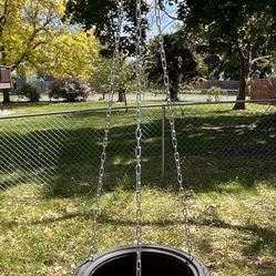 Tire Swing with Chains and Strap