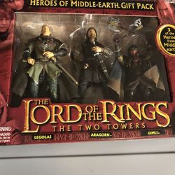 The Lords of the Rings Action Figures: Legolas, Aragorn and Gimli