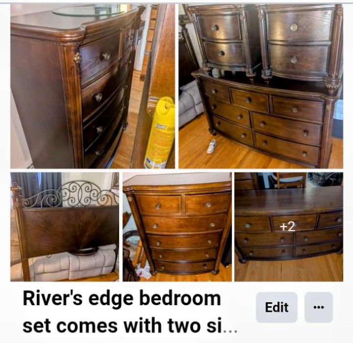 Solid Wood Bedroom Set Cherry Wood