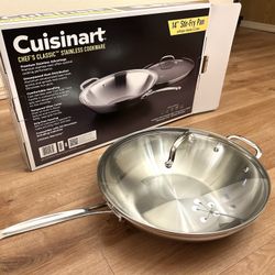 14" Cuisinart Stainless Steel Wok