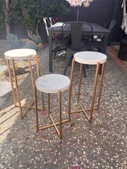 3 Side tables for $100