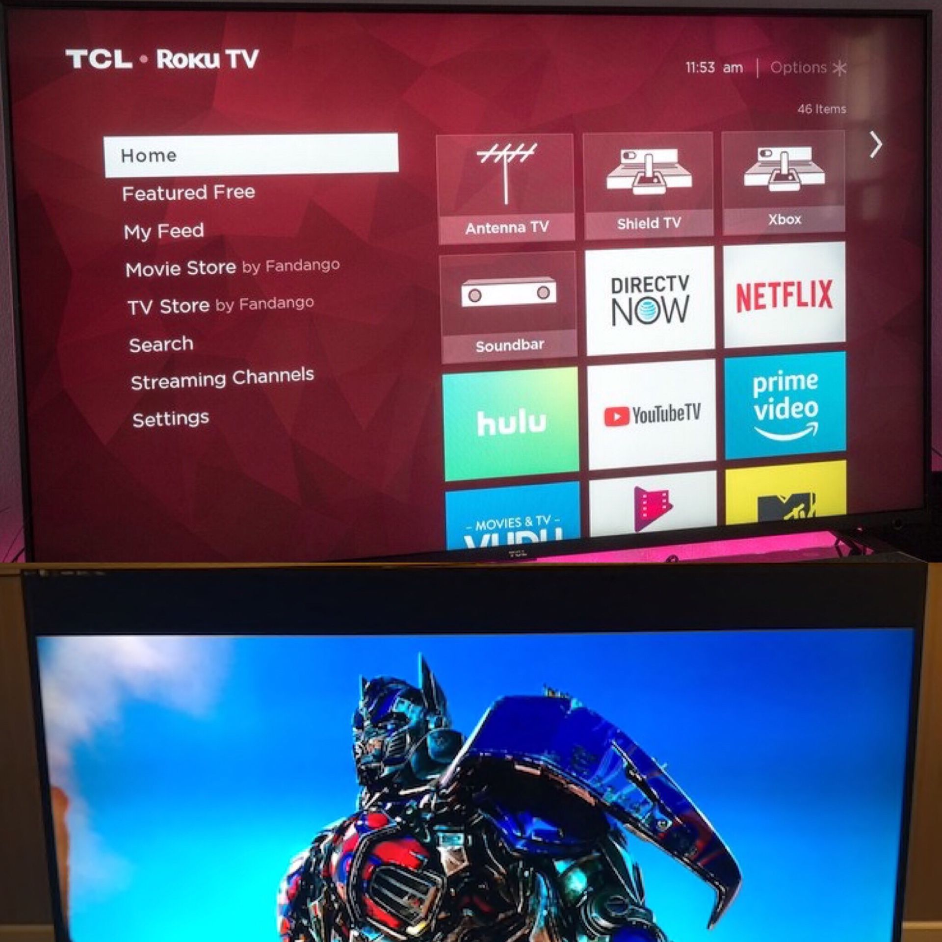 55” TCL 4K UHD ROKU SMART TV