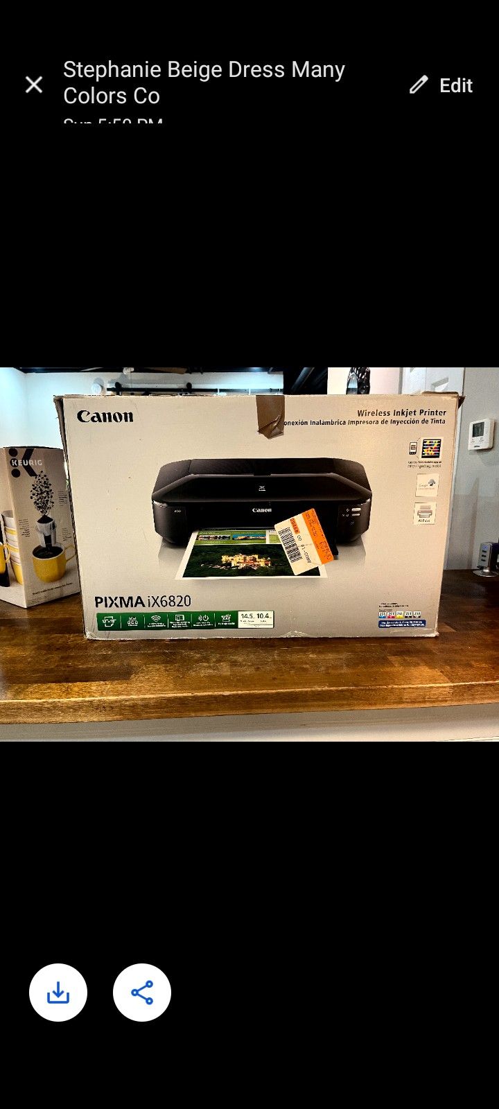 Ink Jet Printer Model Cannon PIXMA X6820