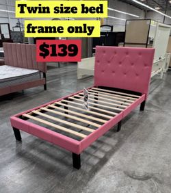 Twin size bed frame only