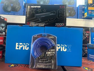 Full package 10 inch Subs and Amp 4 guse 2000.1 Amp