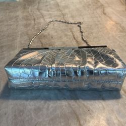 Evening Silver Clutch Purse