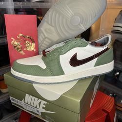 Nike Air Jordan 1 Low Year Of The Dragon 2024 Size 11 Authentic Green FN3727-100